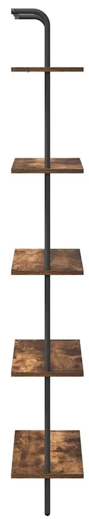 Könyvespolc Füstölt tölgy 60 x 24 x 168 cm Faanyag
