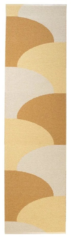 Okkersárga kültéri-beltéri futószőnyeg 70x270 cm Hill Ochre Pale Yellow – Pappelina
