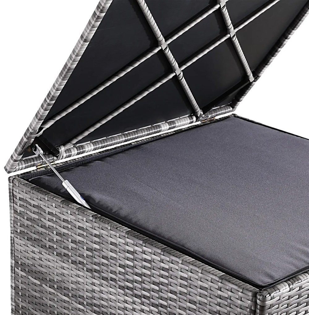 Casaria® Tároló doboz 75x75x70 cm - szürke