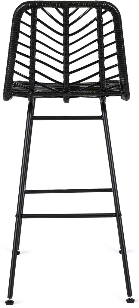 Rattan Bárszék Fekete Színben. JERRY