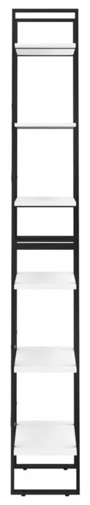 2 db fehér forgácslap tárolópolc 60 x 30 x 210 cm
