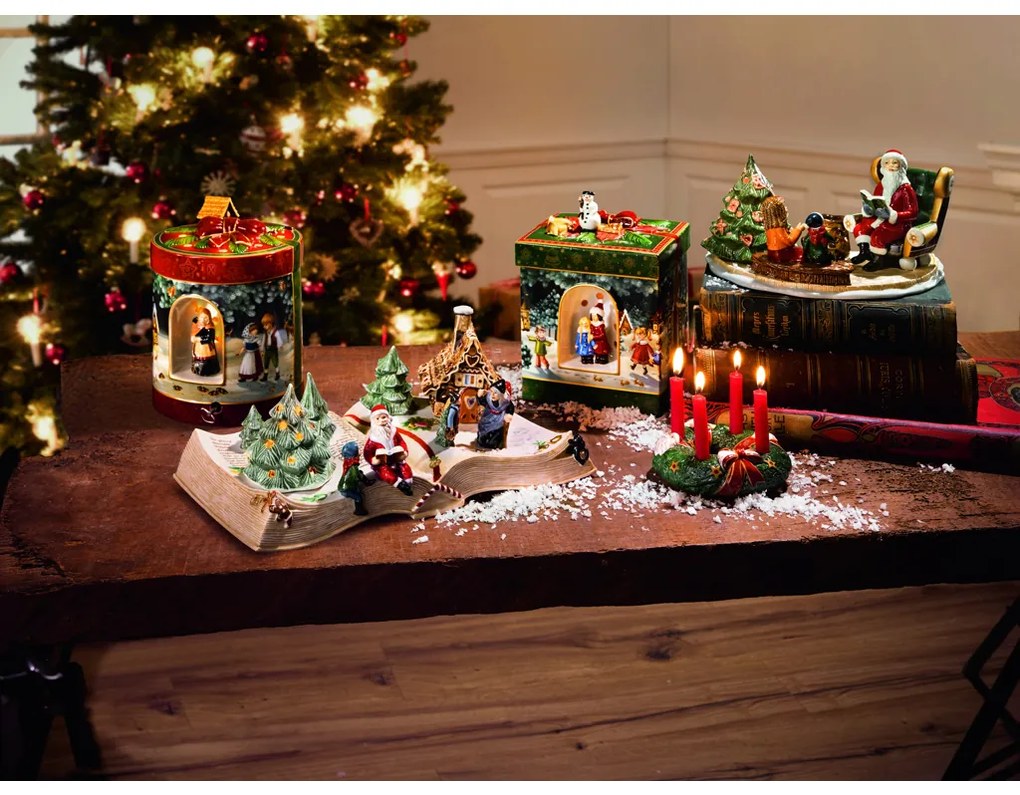 Christmas Toys karácsonyi dekoráció, Mikulás a fa mellett - Villeroy & Boch