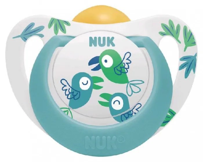 NUK Star baba cumi latex 18-36 h, zöld