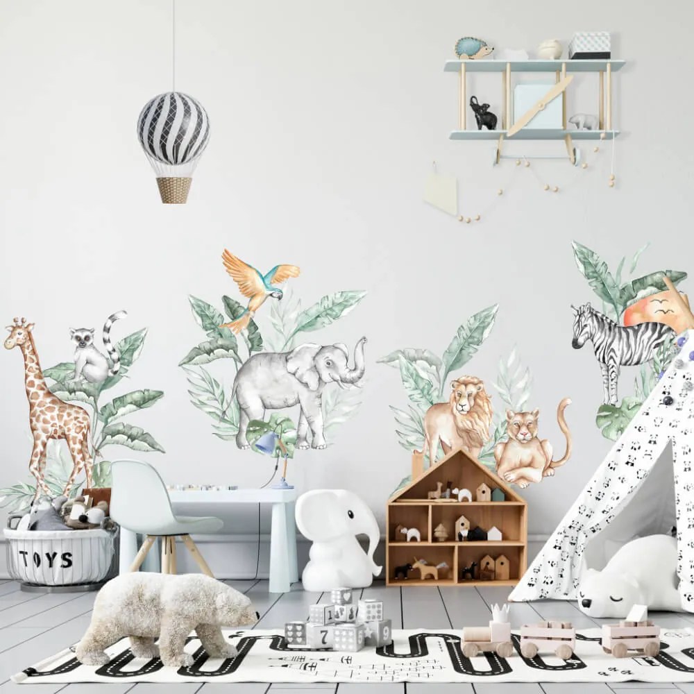 INSPIO Textil falmatrica - SZAFARI állatok a vadonból