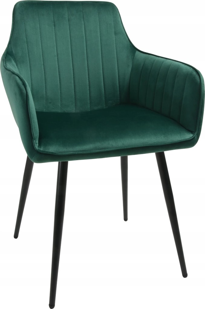 Fotel Dankor Design Sil Zöld Üveg Lábak Fekete