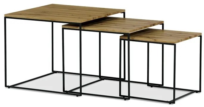 Dohányzóasztal 60×60 cm, MDF, Vad Tölgy. AF-3008 OAK