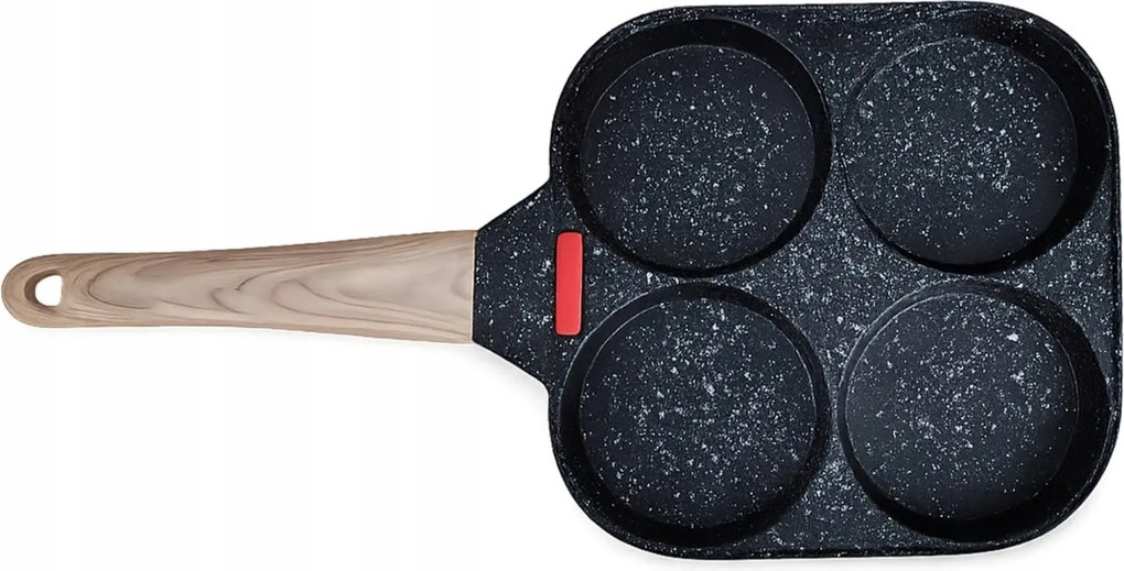 Vezo 4 kamrás tojás- és térserpenyő gránit tojástartó