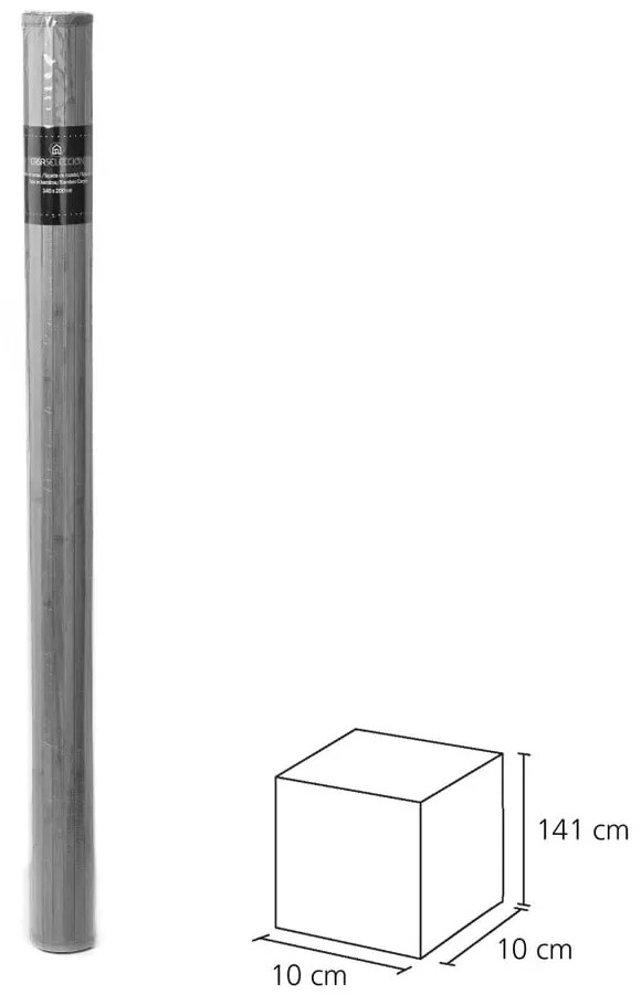 Zöld-szürke bambusz szőnyeg 140x200 cm – Casa Selección