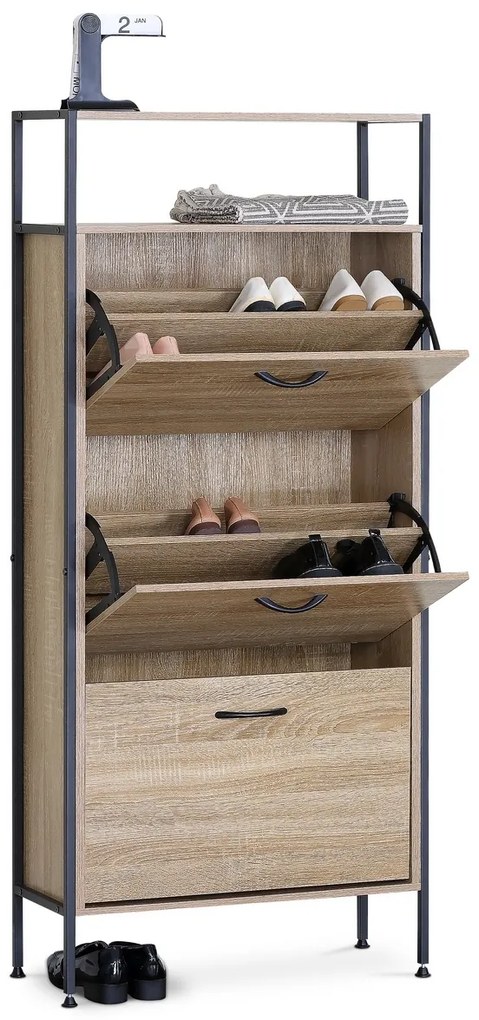 Cipősszekrény rekeszekkel G1009 OAK, tölgyfa