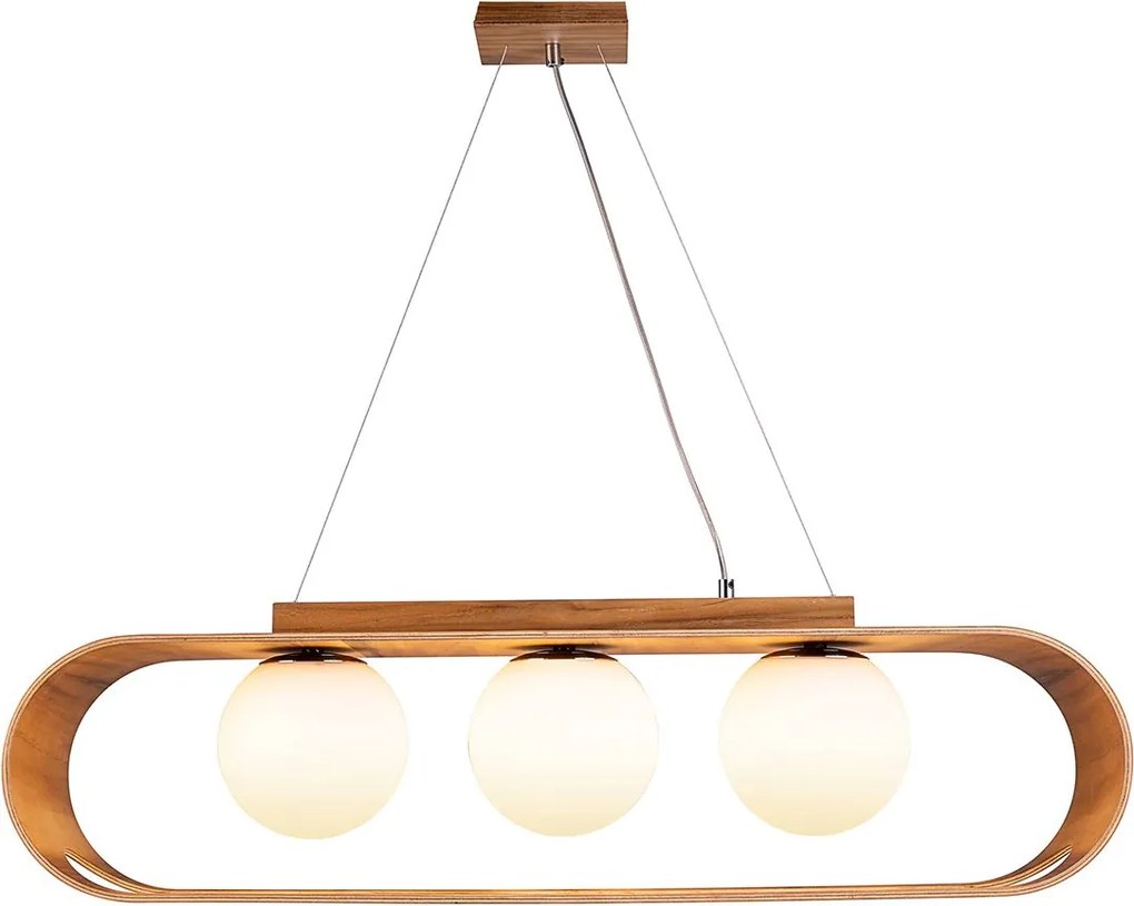 Quintiesse modern skandináv függeszték sfera fa elsqn-sfera-3p-teak