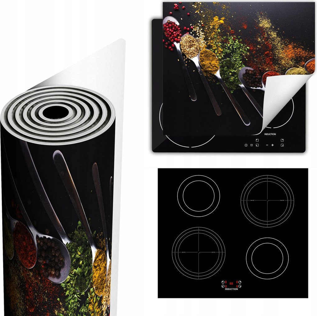 Tűzhelyvédő Szőnyeg Több Hely 60x52 Fűszerek kanál