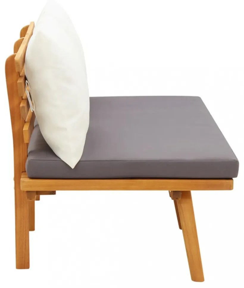 tömör akácfa kerti pad párnákkal 115 cm