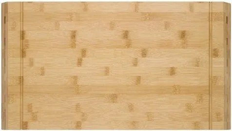 Relaxdays Bambusz vágódeszka, peremmel, 45x35cm