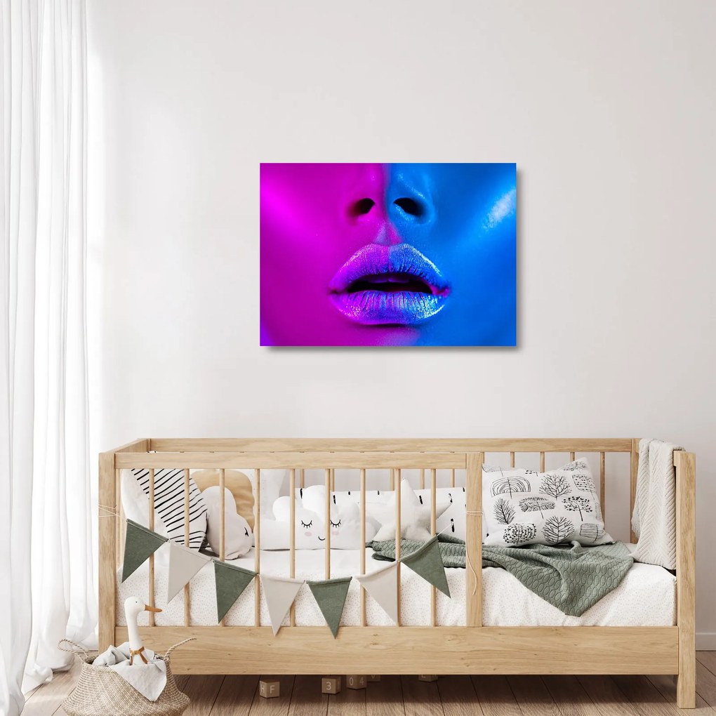 Színes tollak képe (üvegen) (70x50 cm)