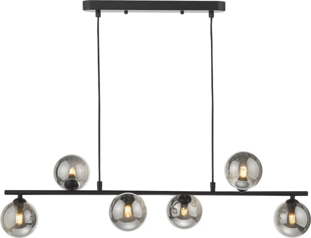 Dar Lighting Spiral SPI6422-01 Függőlámpa 6x40w/g9 ip20