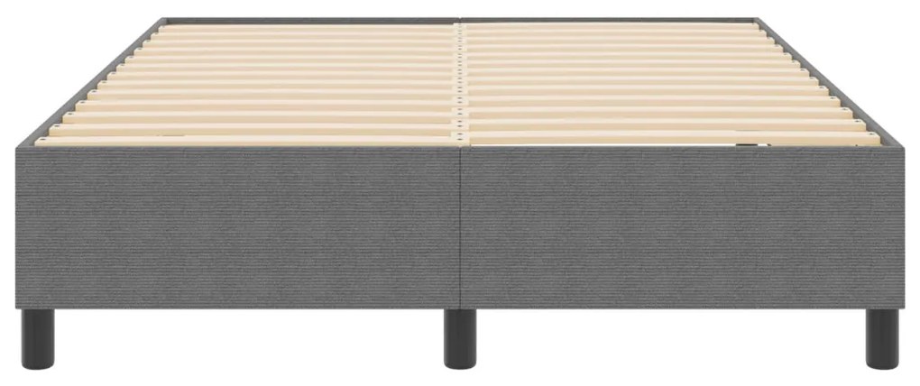 Boxspring Ágy Világosszürke 160x200 cm Corduroy Szövet