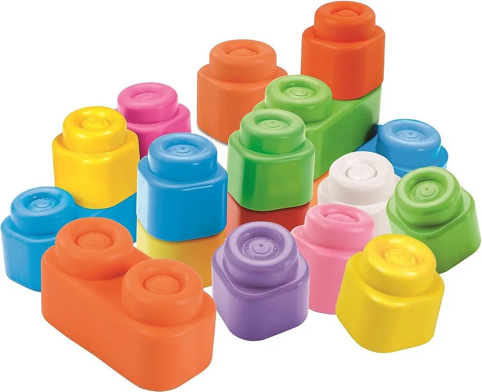 Színes Clemmy puha építőkocka 20 db-os Clementoni