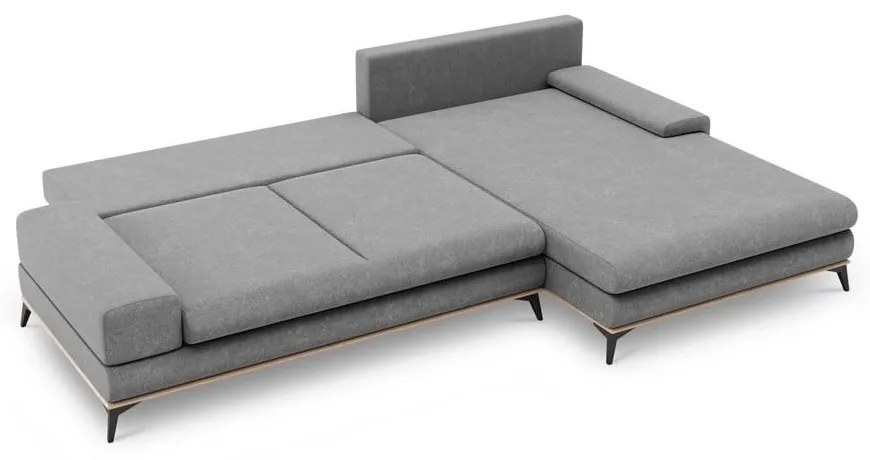 Planet szürke kinyitható sarokkanapé, jobb oldali - Windsor & Co Sofas