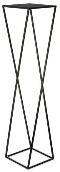 Virágállvány 100x24 cm fekete