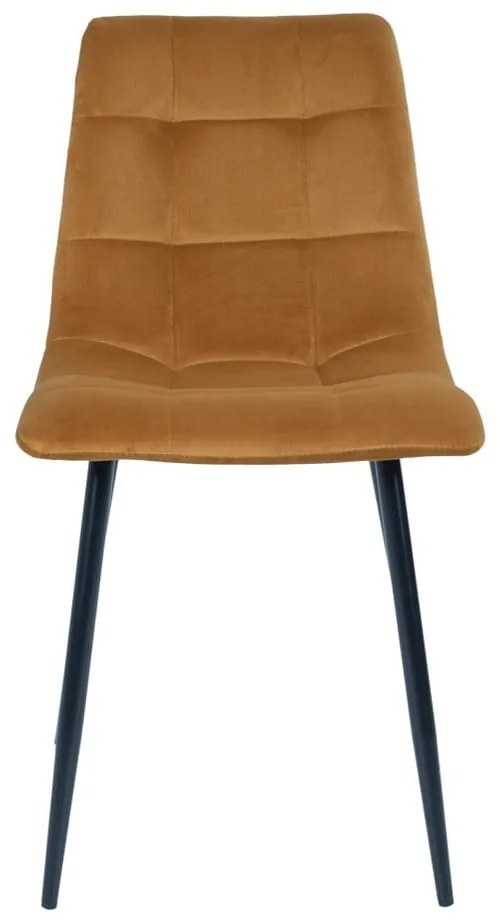 Sárga kárpitozott étkezőszék szett 2 db-os Middelfart – House Nordic