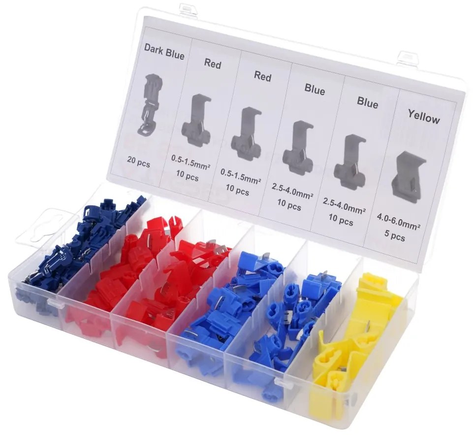 Elektromos gyorscsatlakozók 0,5 - 6,0mm 65db TA4166