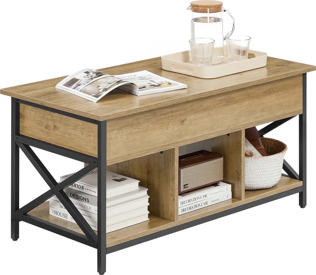 Dohányzóasztal TAYLOR ARTISAN kihúzható lappal 100x50 cm