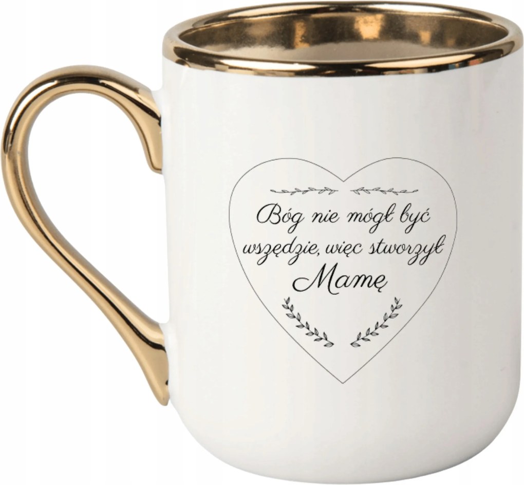Bögre Fehér Arany Ajándék Vicces Anyák Napja Isten Nem Lehetett Mindenhol