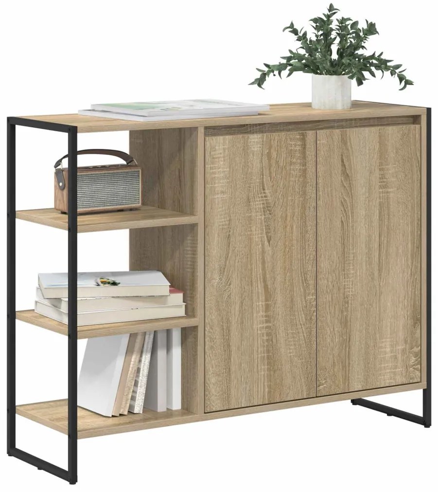 Oldalsó szekrény Sonoma 96.5 x 30 x 75 cm Faanyag