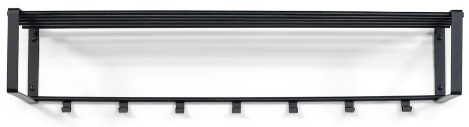 Fekete fém fali fogas polccal 100 cm Rex – Spinder Design