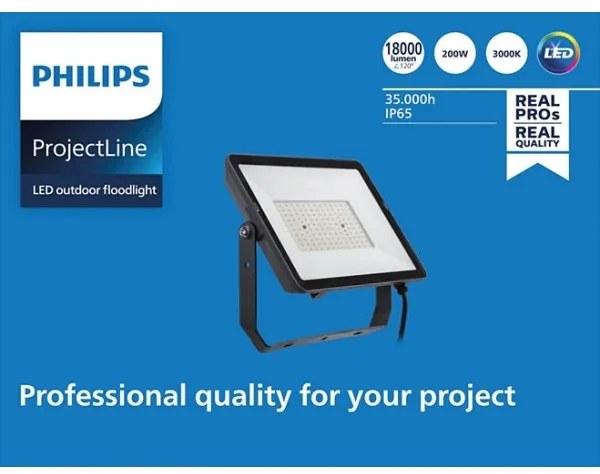 Philips - LED Kültéri reflektor PROJECTLINE LED/200W/230V IP65 3000K