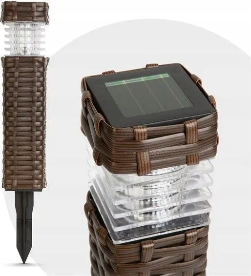 Napelemes lámpa Garden Of Eden 11727 Rattan