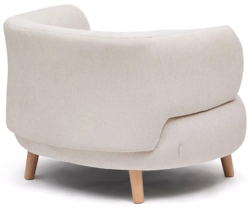 Bézs zsenília fotel Luisa – Kave Home