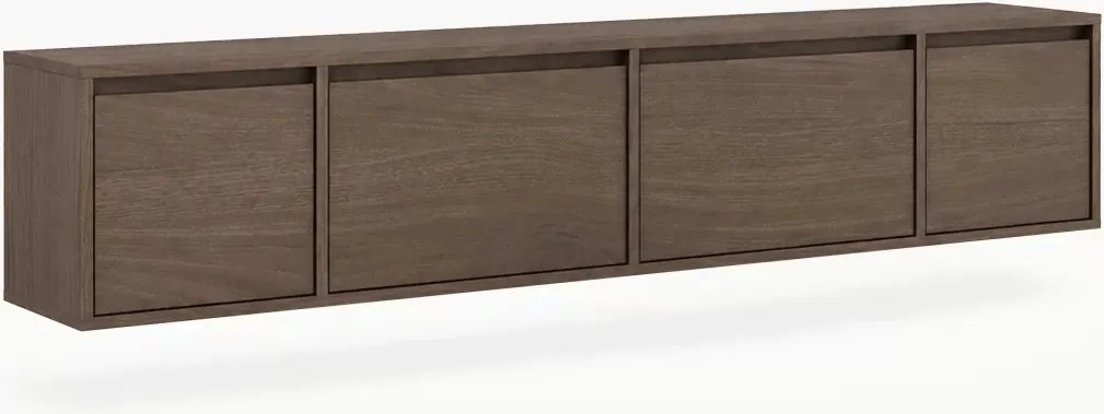Zolia négyajtós fali TV szekrény 180 cm - elegant dió