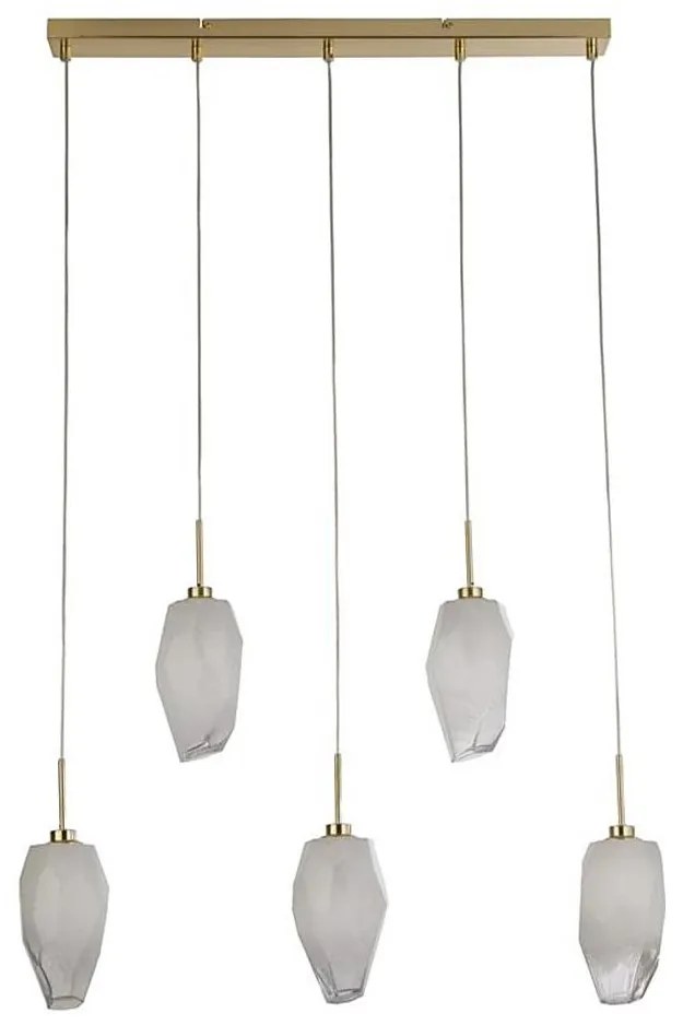 Searchlight 23145-5SB - ROCKY függeszték kábellel 5xG9/33W/230V