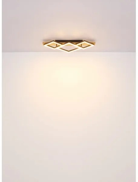Globo 67344D2 - LED mennyezeti lámpa OBRIEN LED/24W/230V + LED/8W 3000K 31x61cm