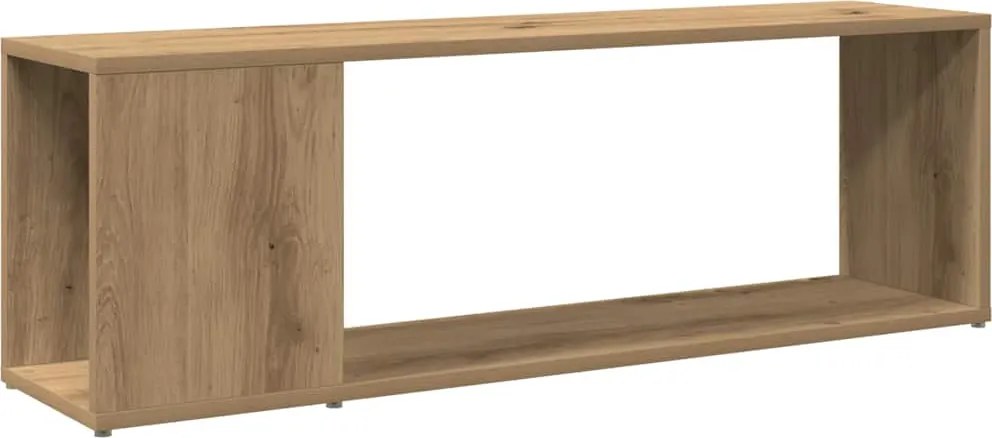 vidaXL kézműves tölgy színű szerelt fa TV-szekrény 100x24x32 cm