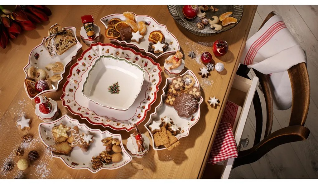Karácsonyi szervírozó tál, Toy's Delight kollekció - Villeroy & Boch