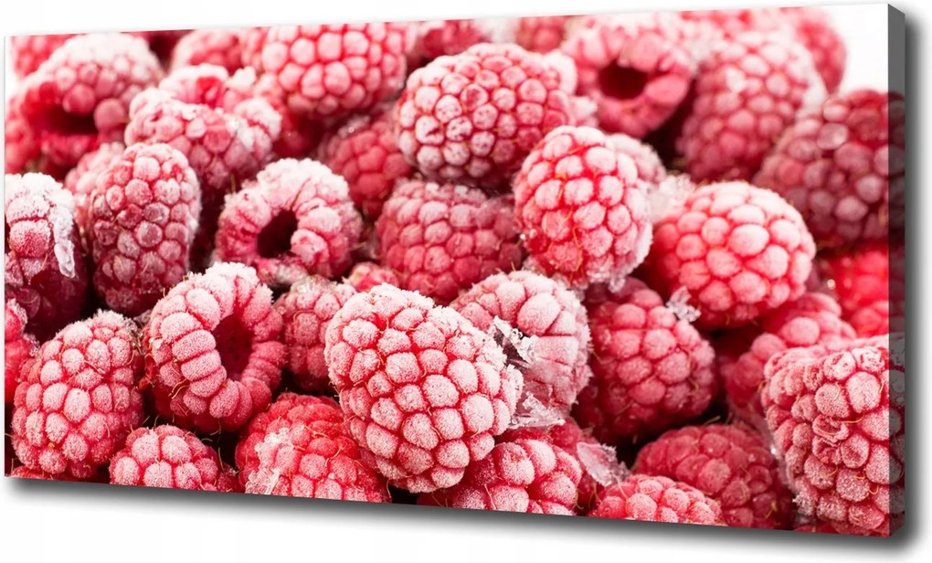 Vászonkép Fagyasztott málna 100x70 cm