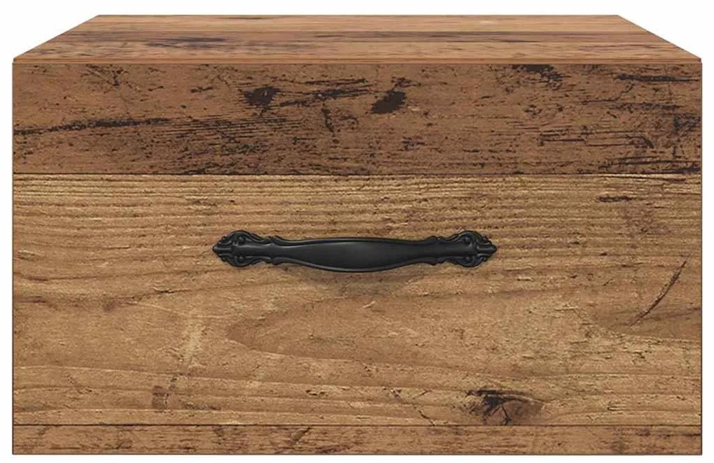 Éjjeliszekrény fiókkal 2 pcs Régi fa 35 x 35 x 20 cm Faanyag