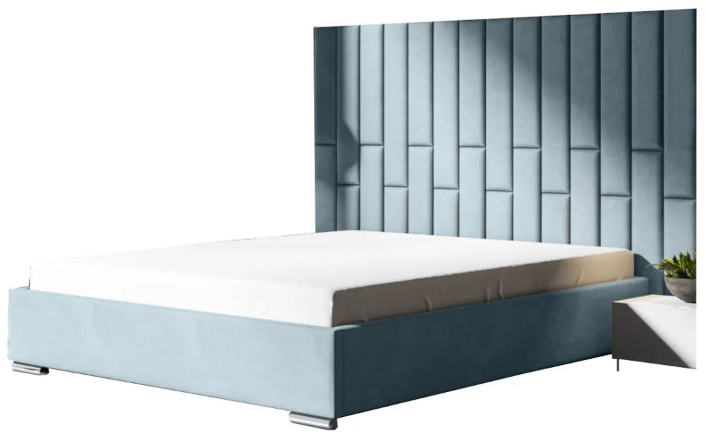 LEONI Kárpitozott ágy panellel, 140x200, trinity 22