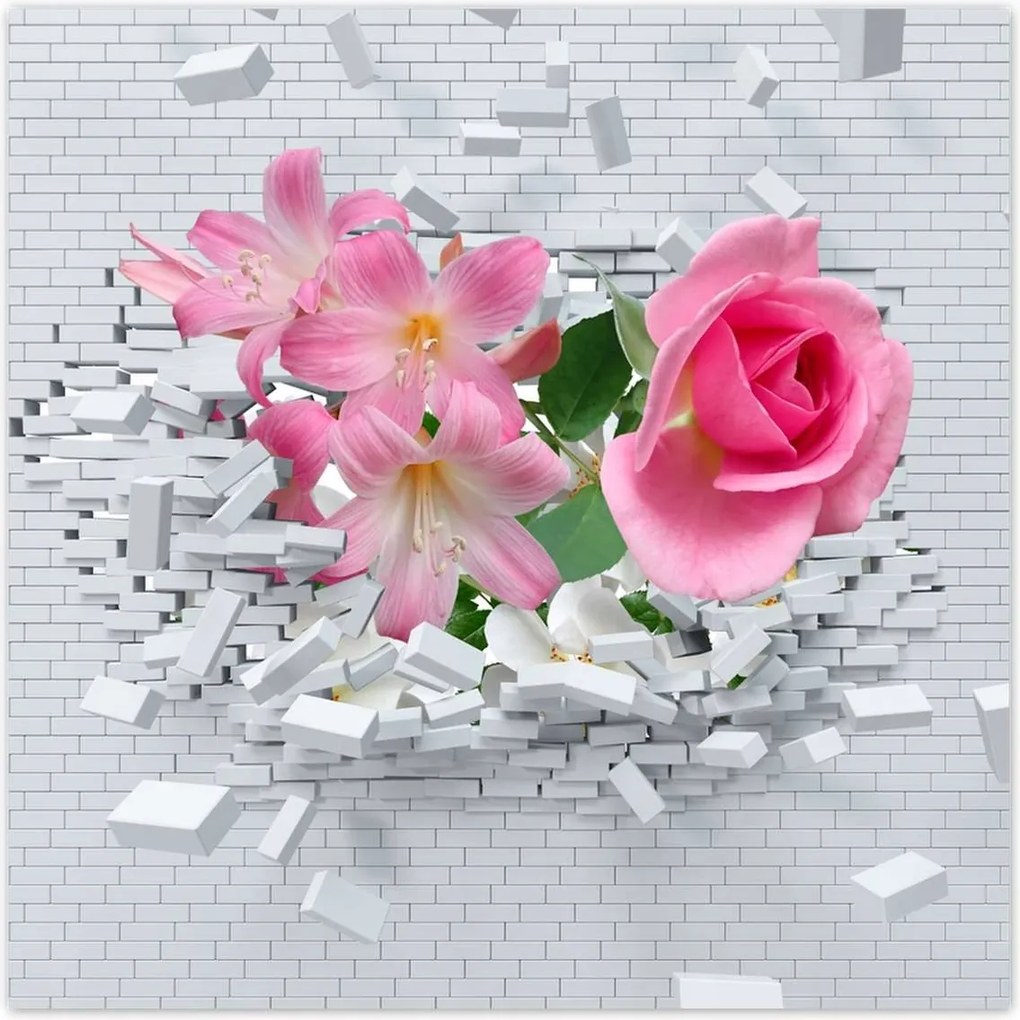 Poszterek 100x100 Virágos expanzió Fal