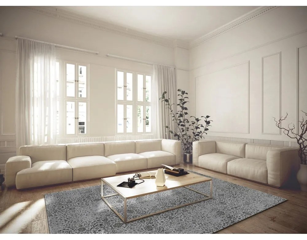 Szürke gyapjú szőnyeg 160x240 cm Claudine – Agnella