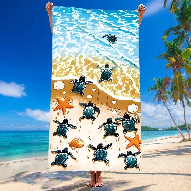Strandtörölköző LIFE 100x180 cm színes, 100% mikroszálas