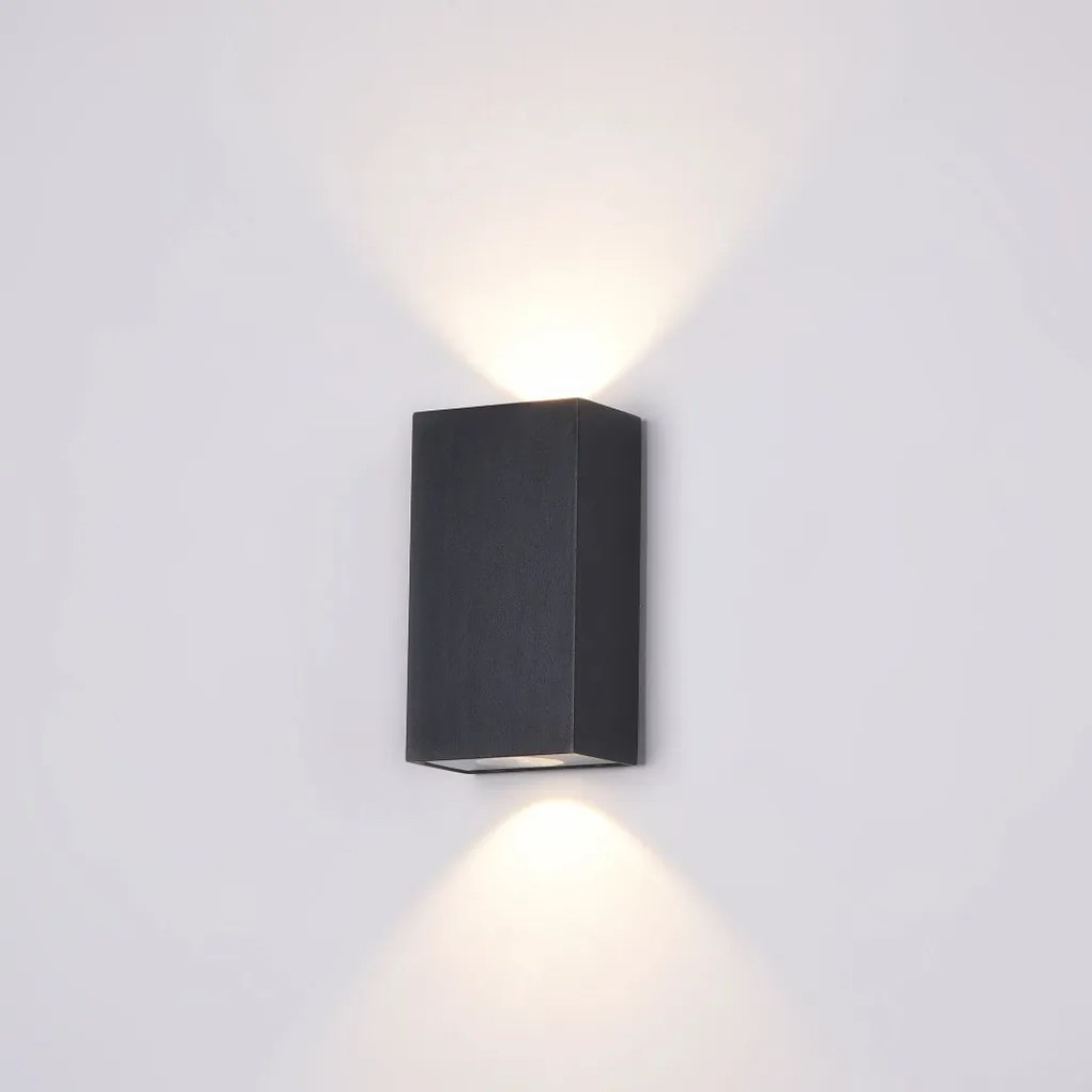MAYTONI O581WL-L6B TIMES Modern Kültéri Fali Lámpa Fekete LED IP54