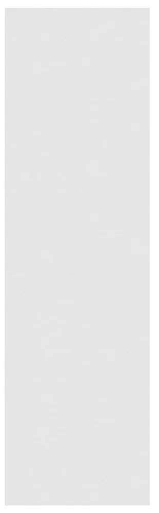 magasfényű fehér térelválasztó könyvszekrény 60 x 30 x 103 cm