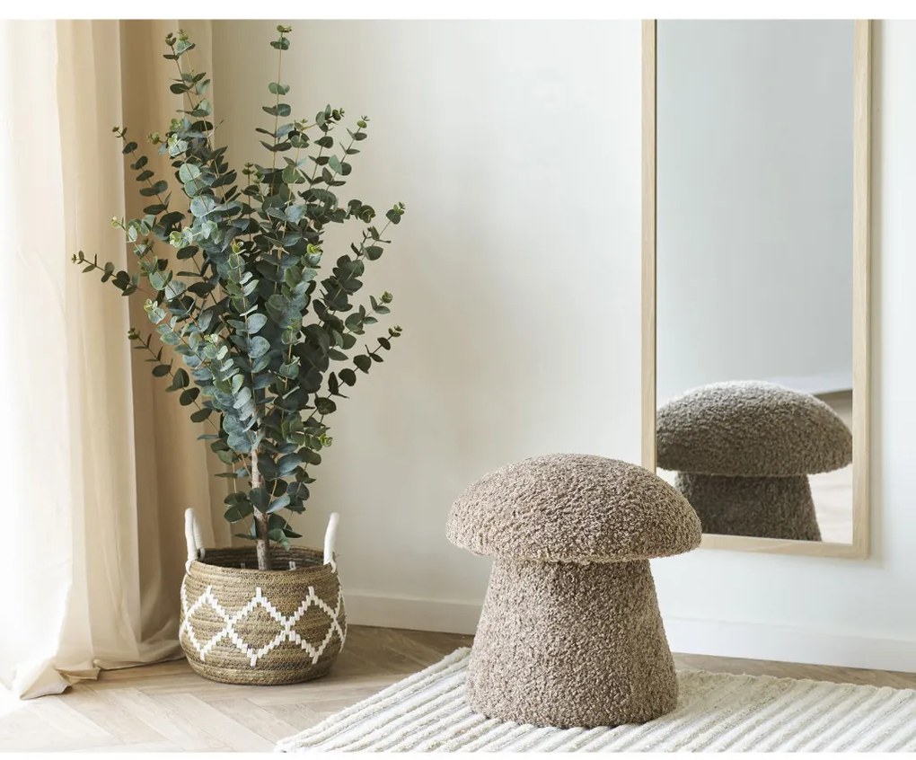 Scottsdale fali tükör fa kerettel, natúr, 45x110 cm