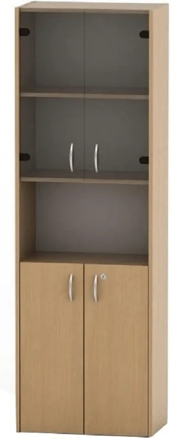 Vitrines könyvespolc, bükk, TEMPO ASISTENT 2 NEW 004