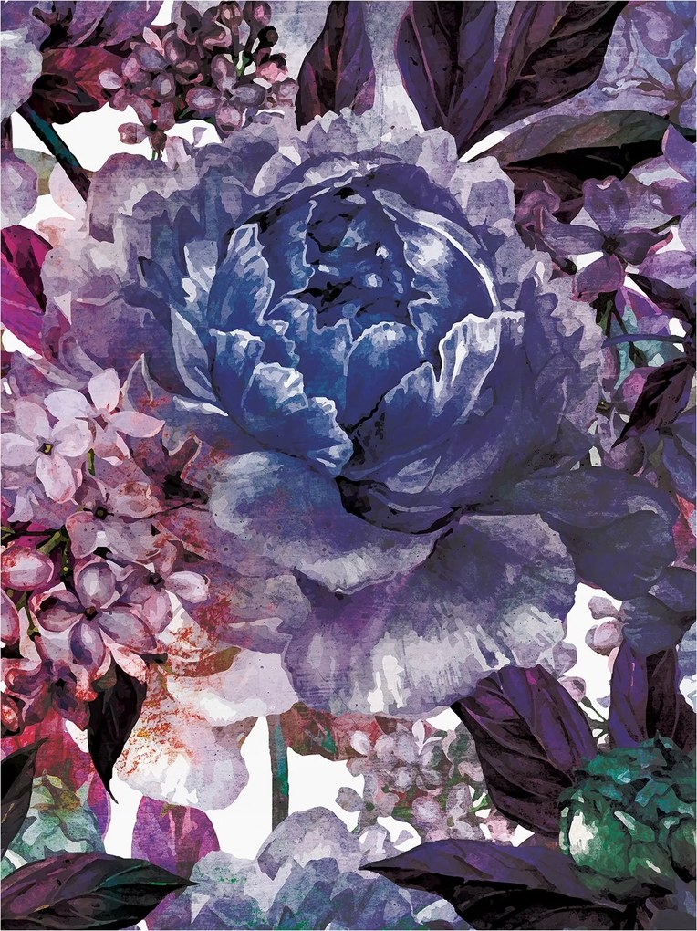 Fotótapéta Bazsarózsa Hortenzia nélkül a Provence-i kertben 206x275 +ragasztó