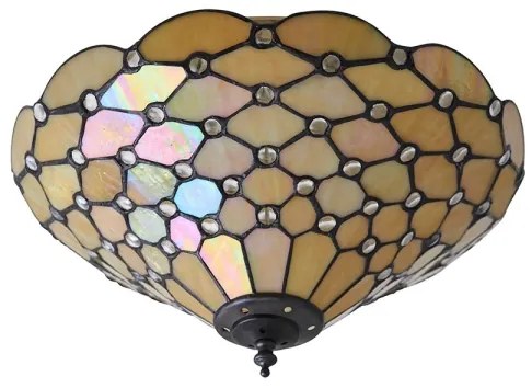 Endon 70242 - Tiffany PEARL mennyezeti lámpa 2xE27/60W/230V Ø 37 cm