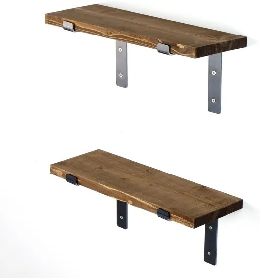 KÉSZLET 2x Fali polc fenyő